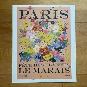 Rifle Paper Co. “Féte des Plantes” Paris Le Marais Illustrated Print - 11”x13.5”